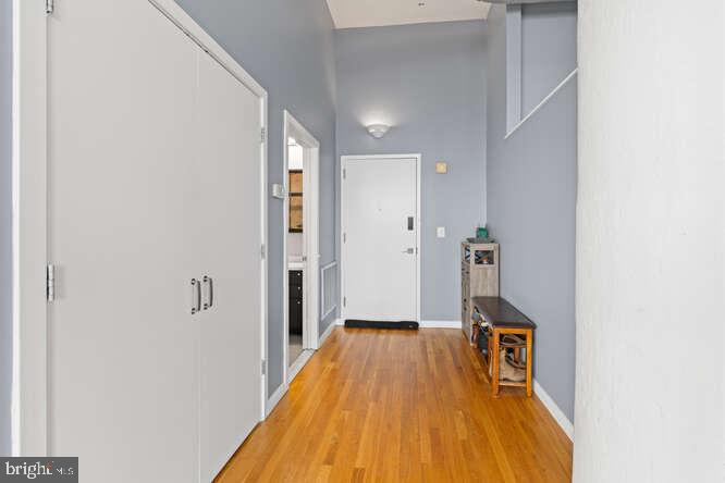 314 North 12th Street, Unit 1004 Philadelphia, PA 19107 - Photo 15 of 16 a view of a room with wooden floor