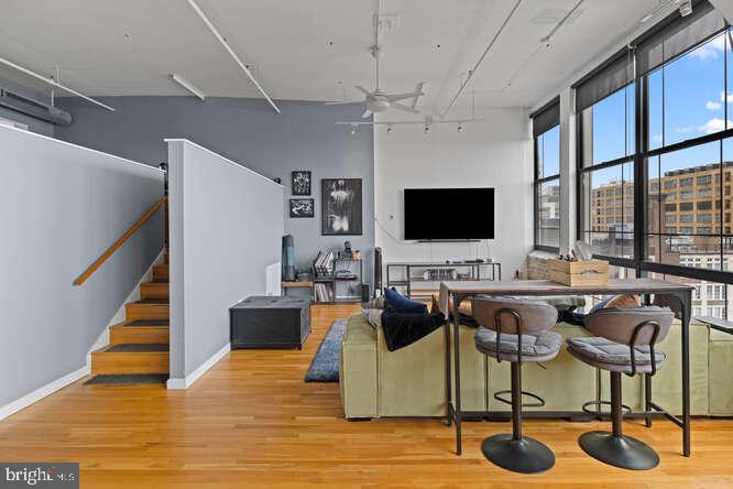 314 North 12th Street, Unit 1004 Philadelphia, PA 19107 - Photo 5 of 16 a view of a livingroom with furniture and a flat screen tv