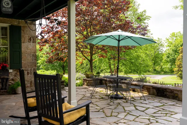 a view of a glass door of the house