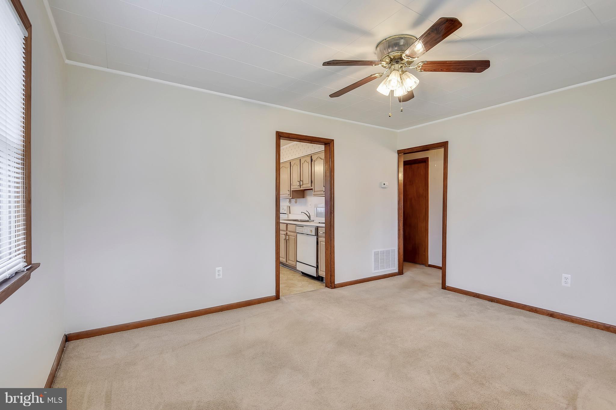 Living Room - look at the beautiful wood trim