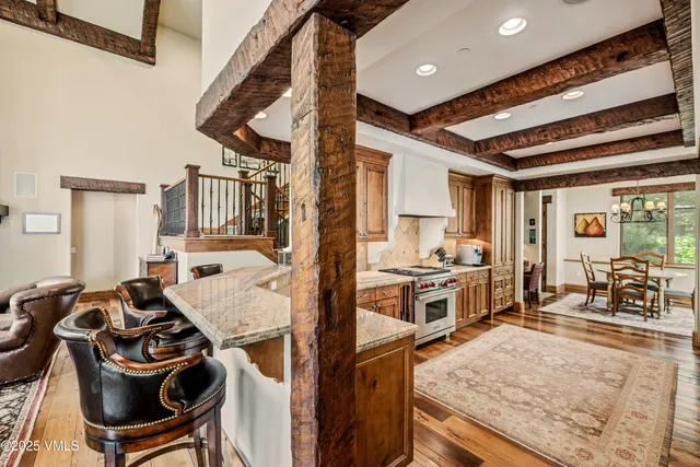a kitchen with a stove and a sink