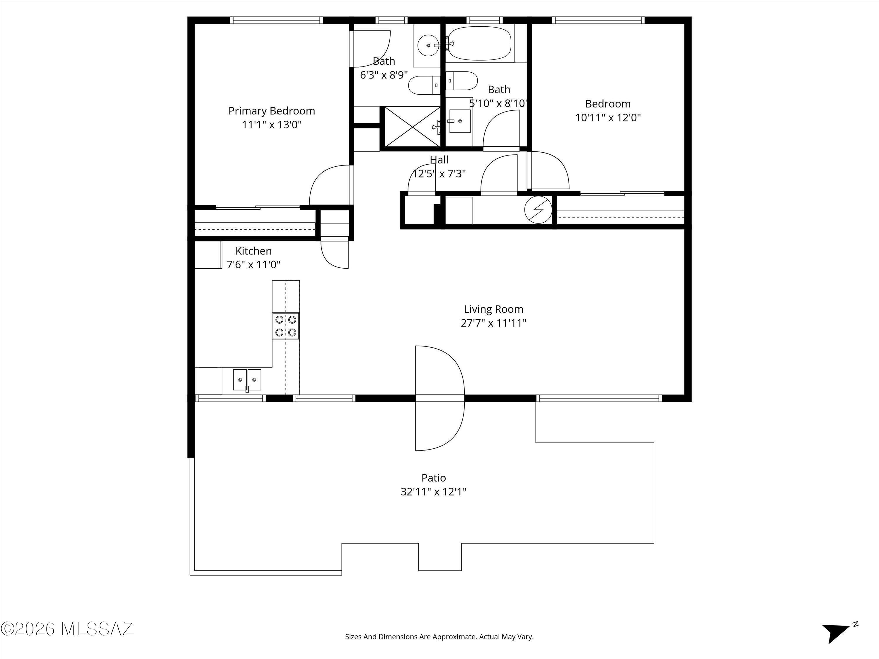 5901 North Oracle Road, Unit 24 Tucson, AZ 85704 - Photo 32 of 32 01-Floor Plan