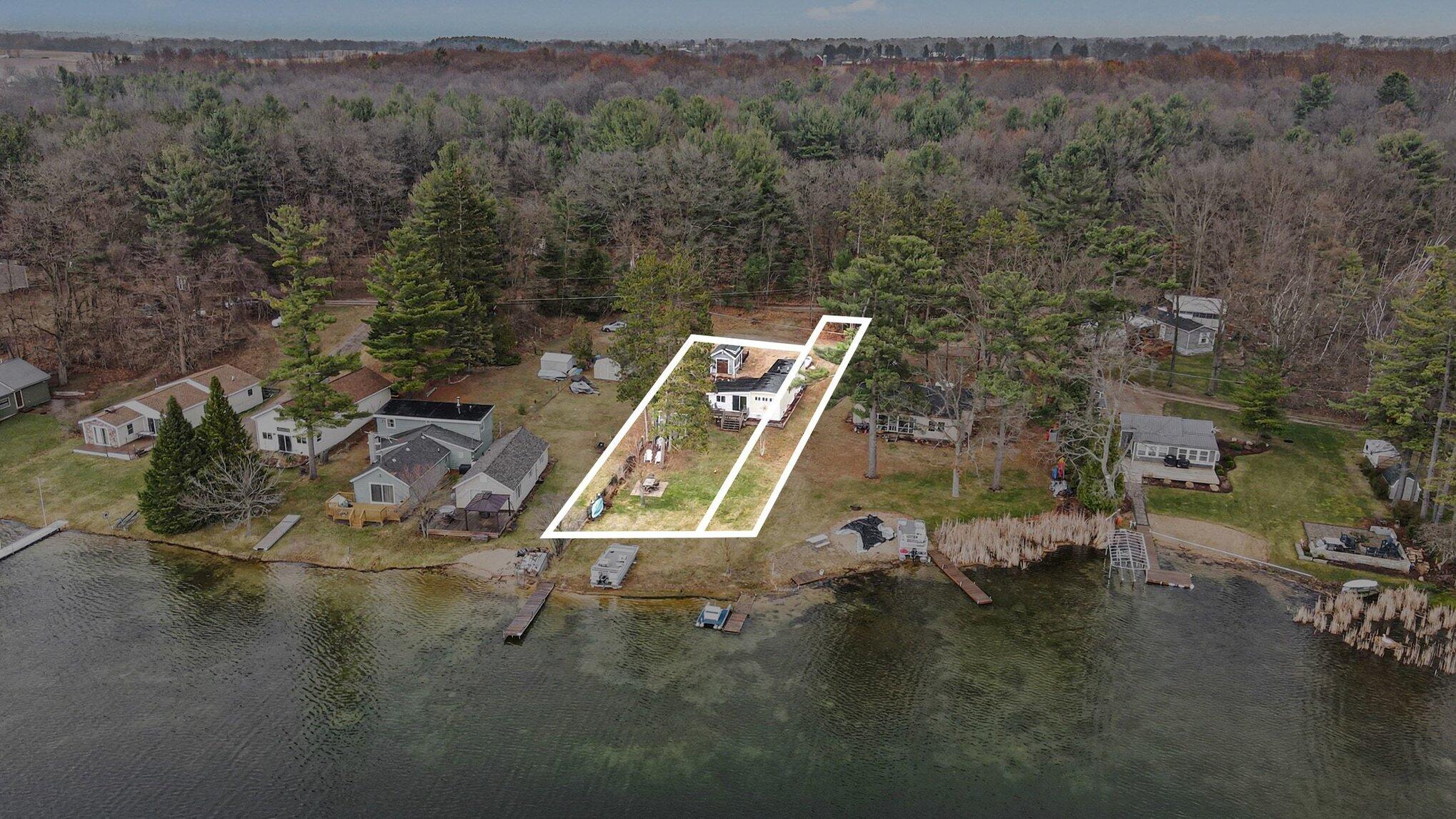 1388 Vining Road Greenville, MI 48838 - Photo 26 of 27 Aerial View with Plat