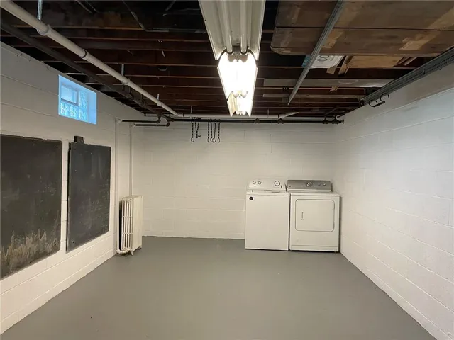 a room with storage and utility