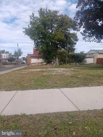a view of a lake with a yard