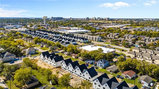 an aerial view of a city