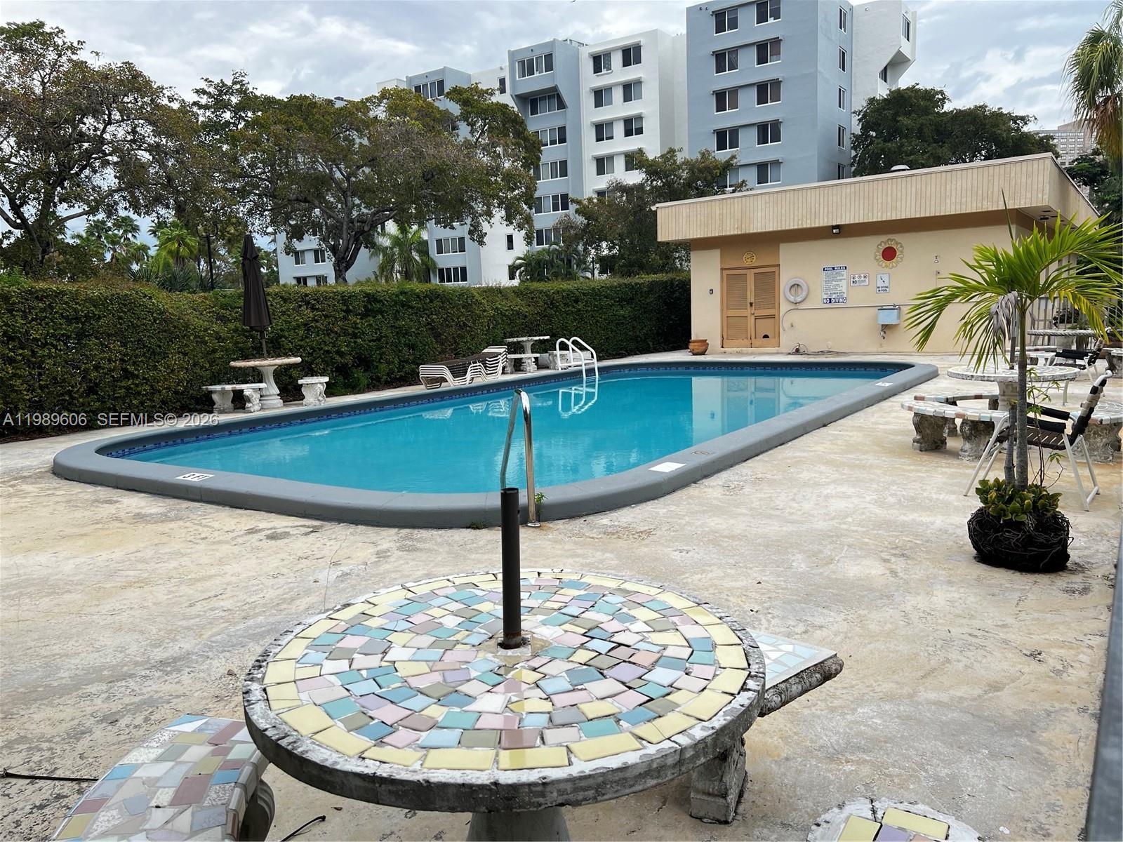 9159 Southwest 77th Avenue, Unit 311 Miami, FL 33156 - Photo 17 of 17 a view of a swimming pool with a patio