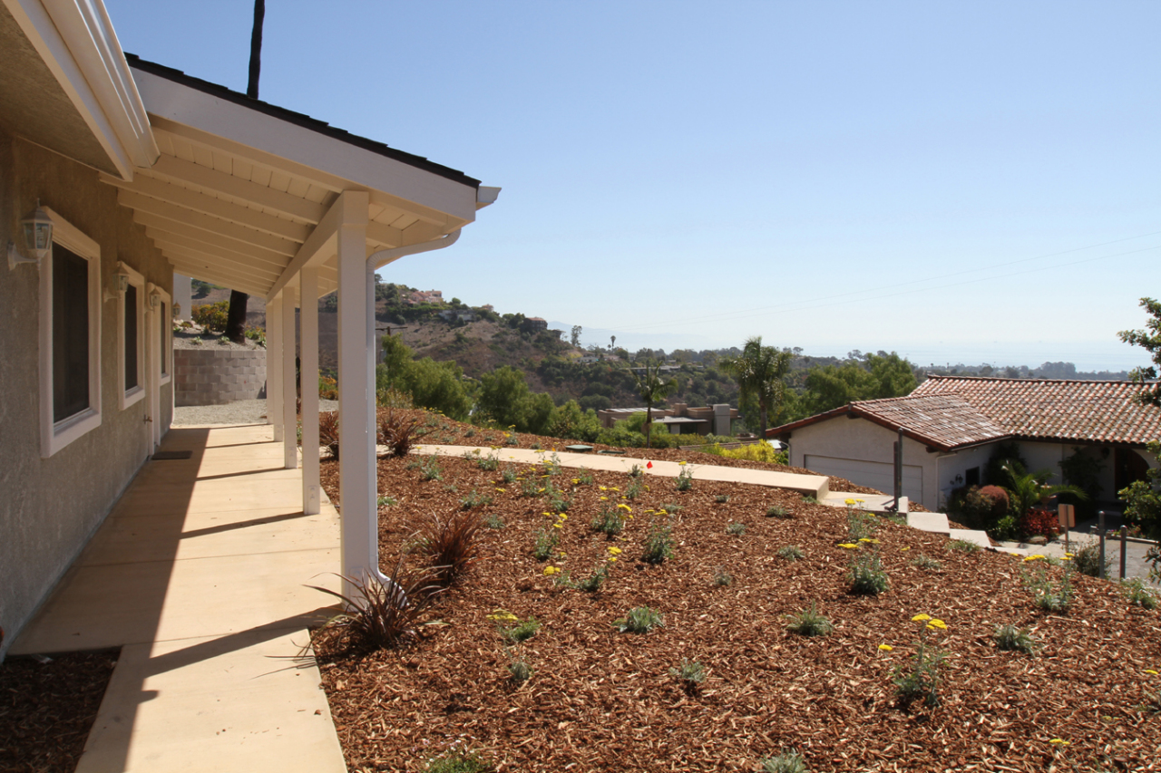 444 Las Alturas Road Santa Barbara, CA 93103 - Photo 10 of 14 Porch looking East