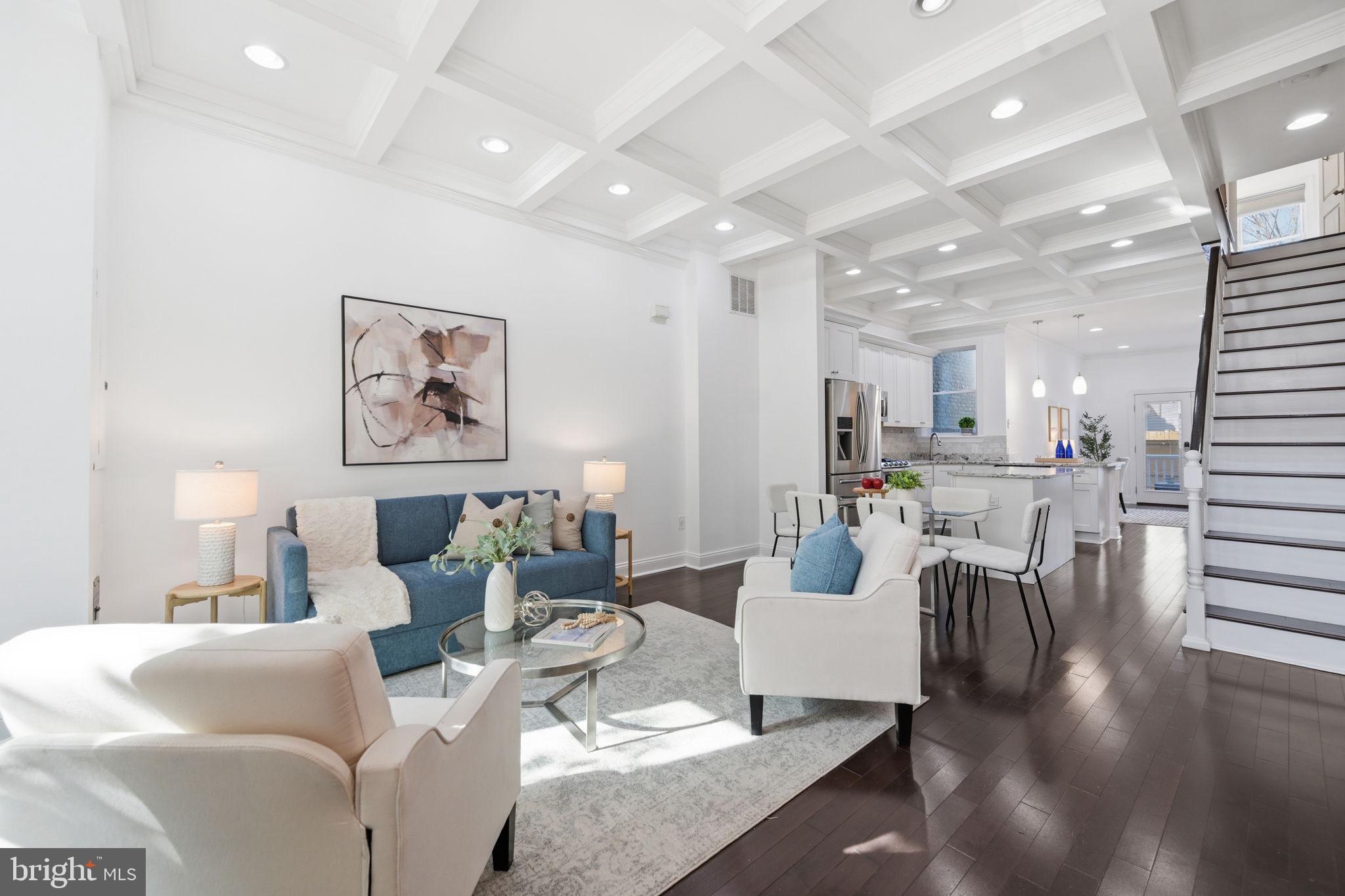 524 7th Street Northeast Washington, DC 20002 - Photo 3 of 25 a living room with furniture and wooden floor