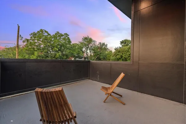 a view of outdoor space with seating