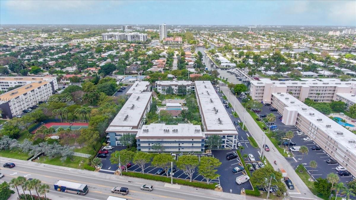1501 South Ocean Boulevard, Unit 227 Lauderdale-by-the-Sea, FL 33062 - Photo 22 of 23 an aerial view of residential houses with outdoor space and street view