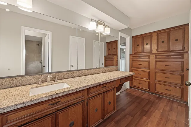 a view of a backyard with a garden