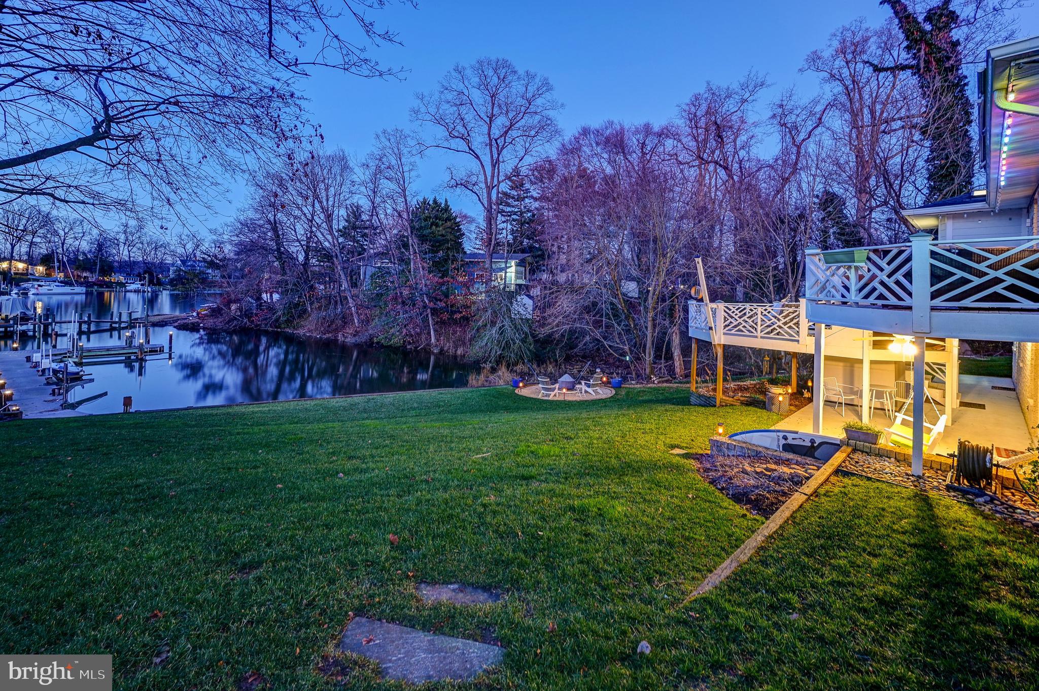 1874 Burley Road Annapolis, MD 21409 - Photo 66 of 85 Side view of the rear water side yard.