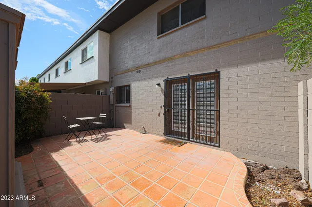 a balcony view with a outdoor space