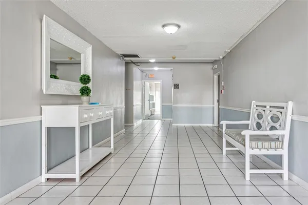 a view of a room with rack on the wall