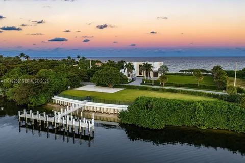 an aerial view of a residential houses