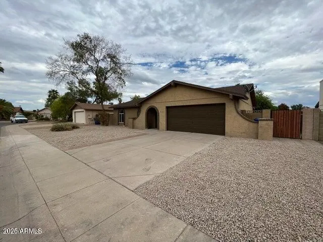 a large house with a outdoor space