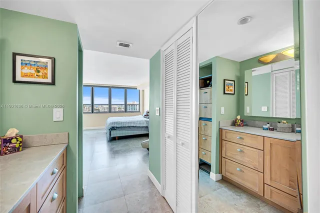 a room with furniture and a window