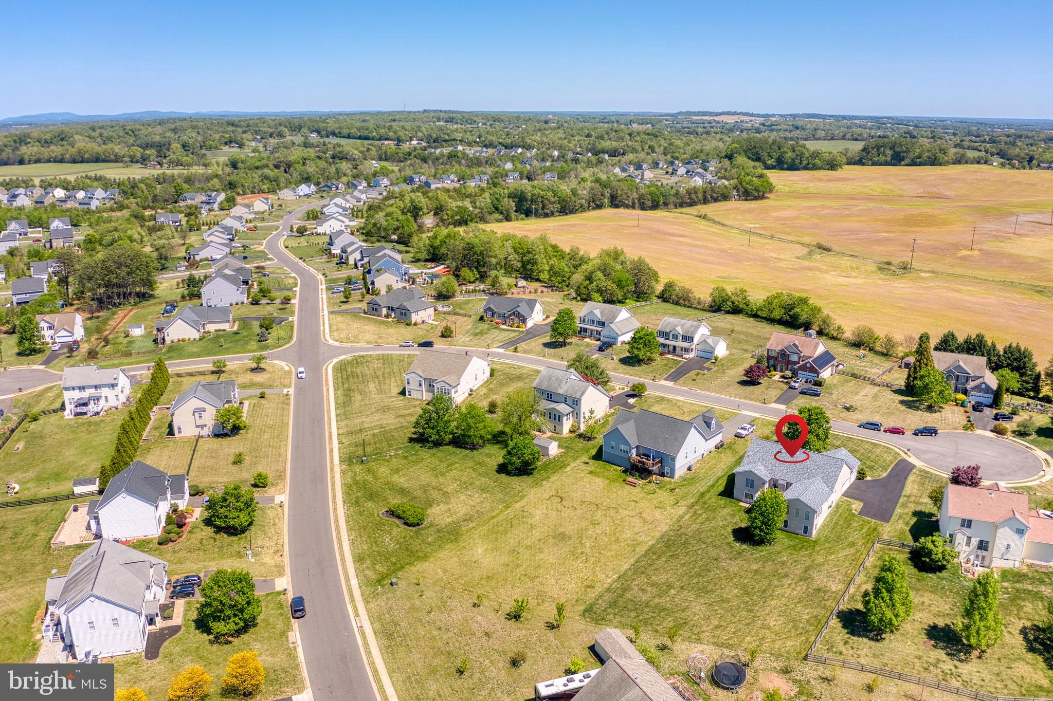 14308 South Hall Court Culpeper, VA 22701 - Photo 77 of 78 an aerial view of residential houses with outdoor space