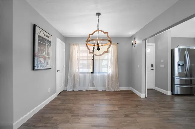 a view of an empty room