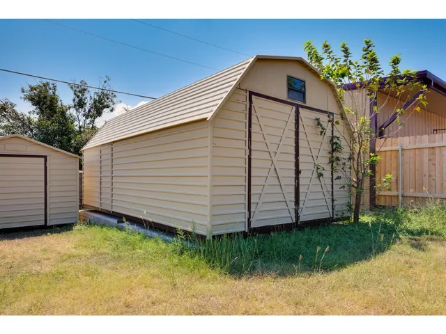 a house view with a garden space