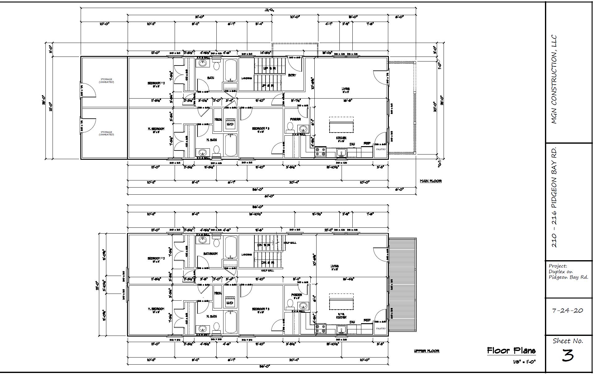 210 Pidgeon Bay Road Summerville, SC 29483 - Photo 24 of 25 Left Duplex - Floorplan
