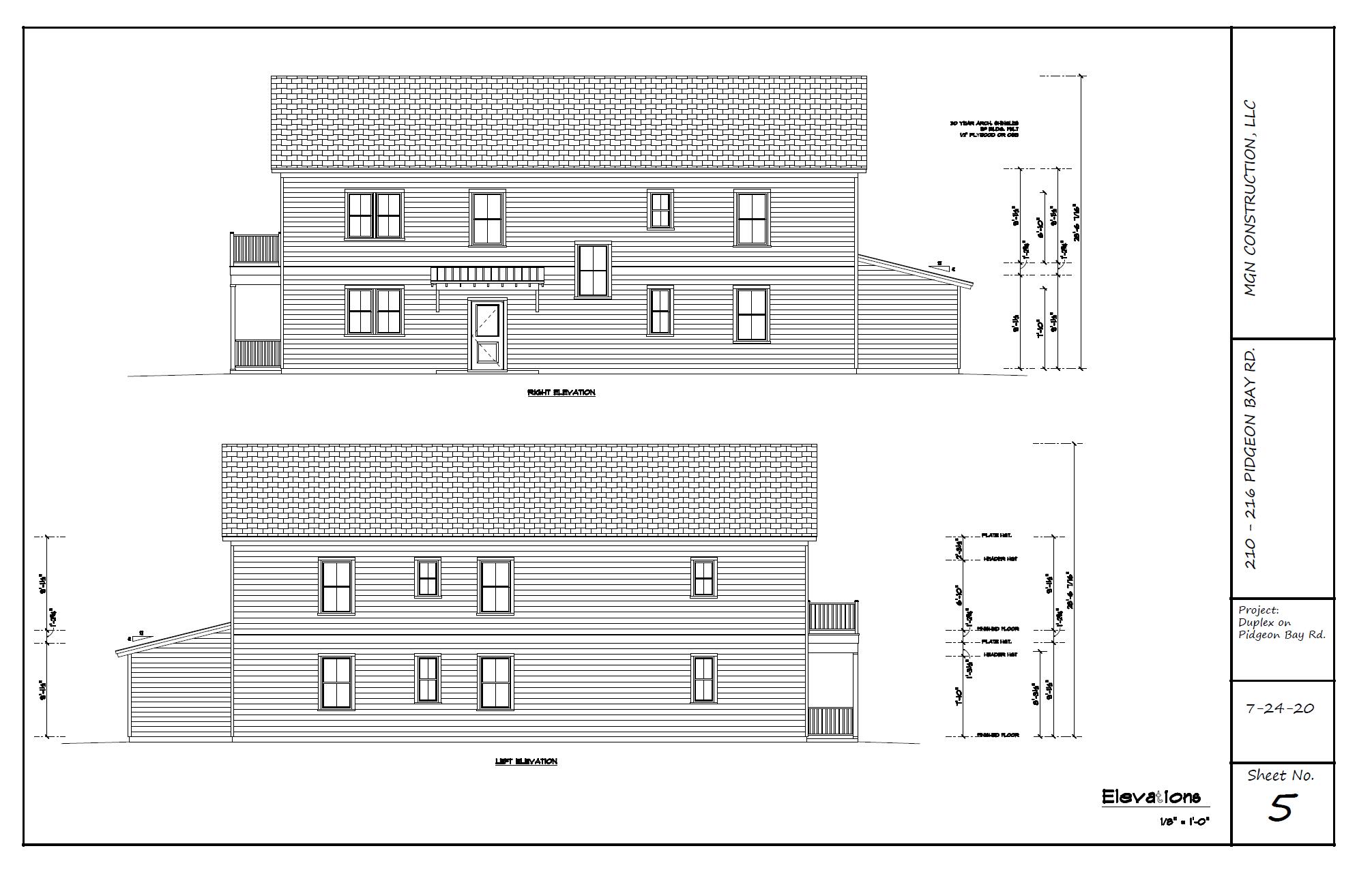 210 Pidgeon Bay Road Summerville, SC 29483 - Photo 21 of 25 Left Duplex Elevations - Sides