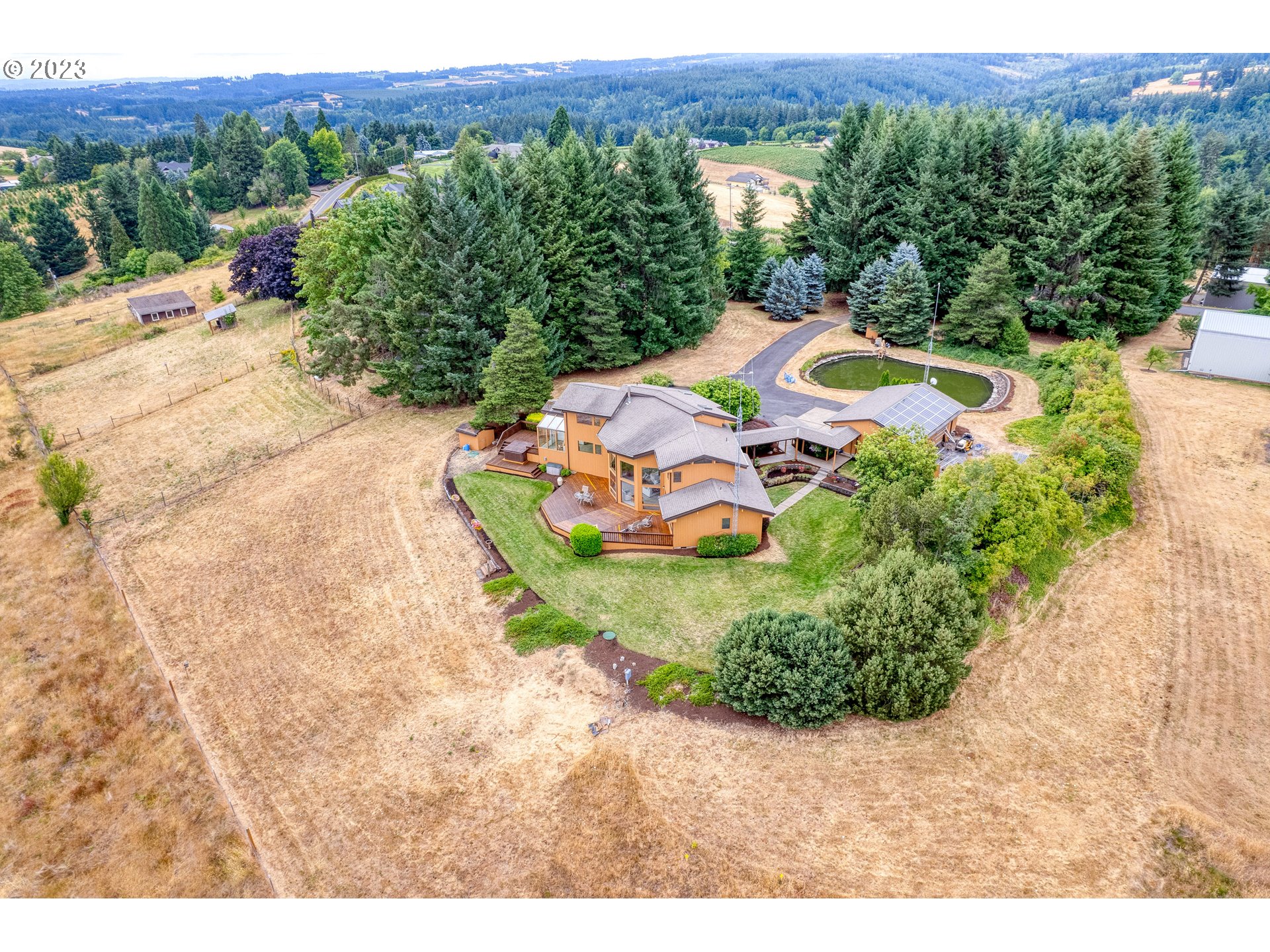 30875 Southwest Laurelview Road Hillsboro, OR 97123 - Photo 2 of 36 an aerial view of a house with a yard