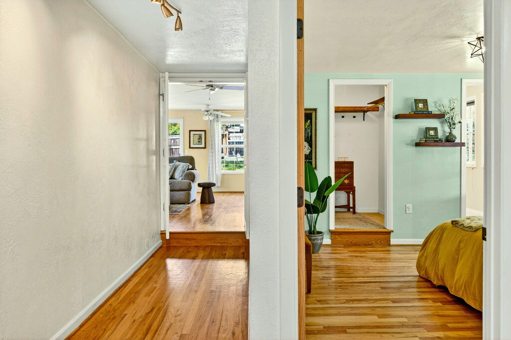 51 Sterling Creek Road Jacksonville, OR 97530 - Photo 21 of 54 a view of a room with wooden floor and furniture