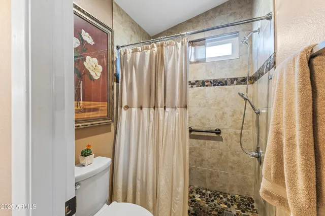 a backyard of a house with seating space