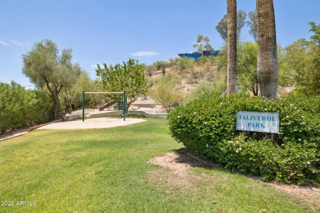a view of a city with mountain