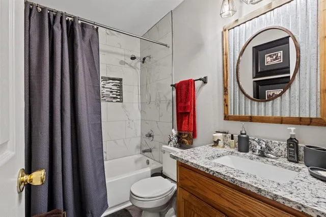 a view of room with furniture