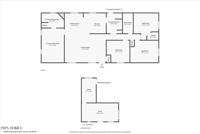 $305,000 | 16606 North Columbus Boulevard, Tucson, AZ 85739