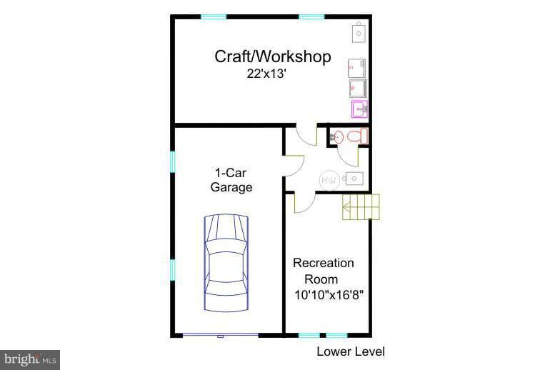 5214 Cather Road Springfield, VA 22151 - Photo 23 of 23 Lower Level Floor Plan