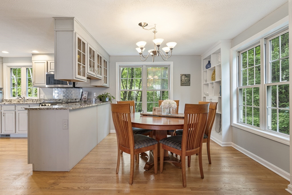 2 Gerald Avenue Millis, MA 02054 - Photo 13 of 38 a dining room with furniture a chandelier and wooden floor