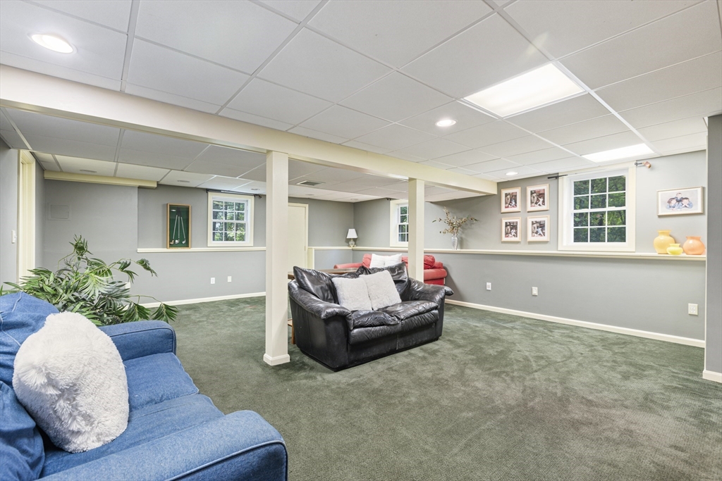 2 Gerald Avenue Millis, MA 02054 - Photo 32 of 38 a living room with furniture and a potted plant