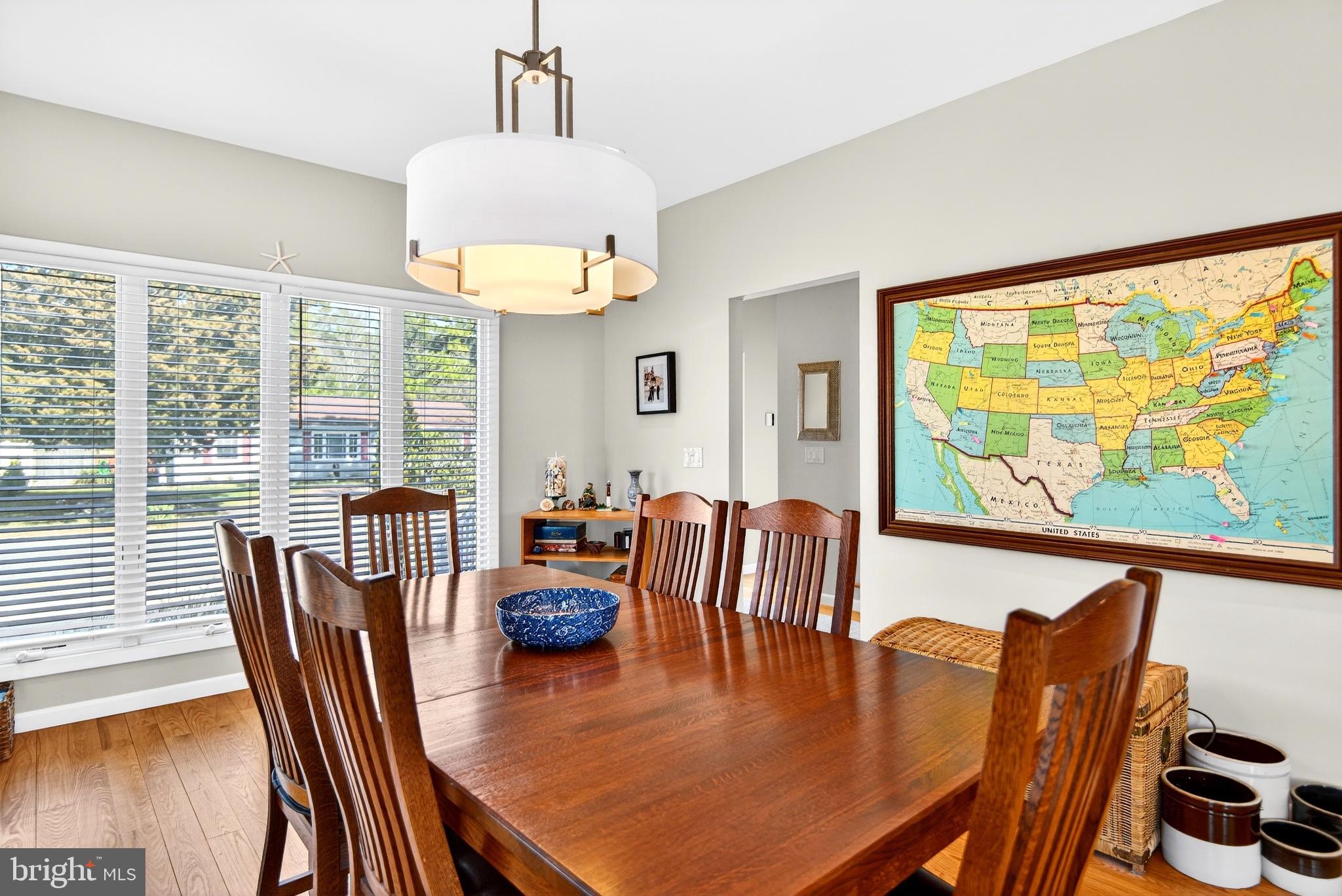 20 Edgewater Drive Tuckerton, NJ 08087 - Photo 18 of 78 Bright dining space with a vintage map.