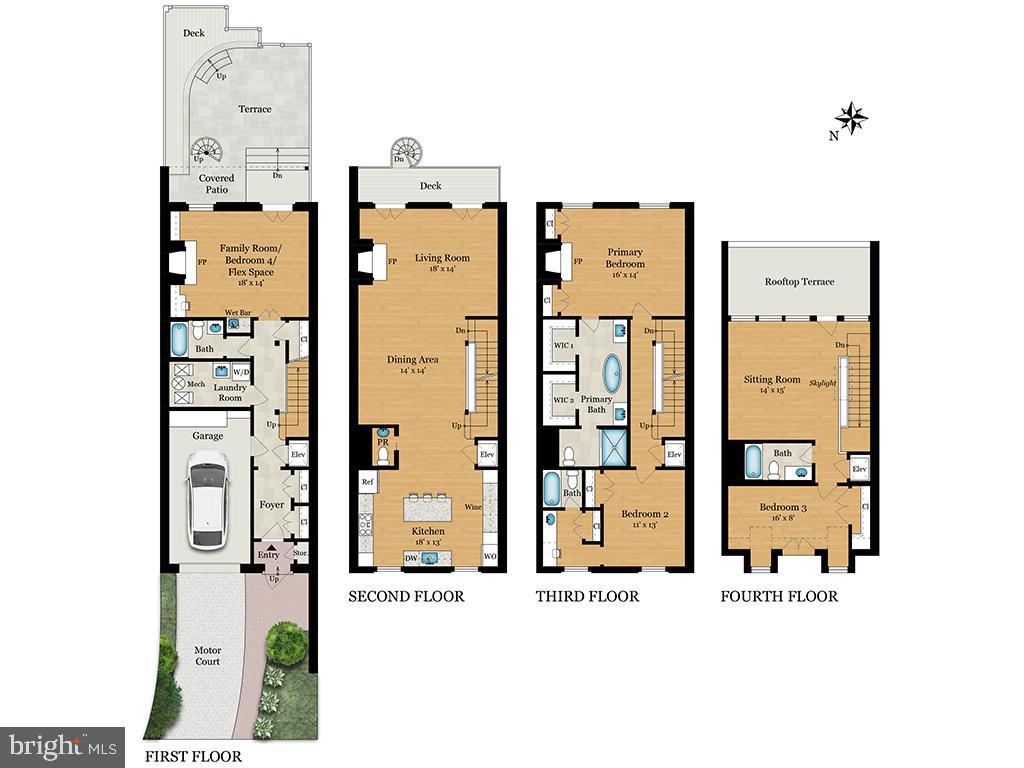 3726 Jenifer Street Northwest Washington, DC 20015 - Photo 52 of 52 Floorplan