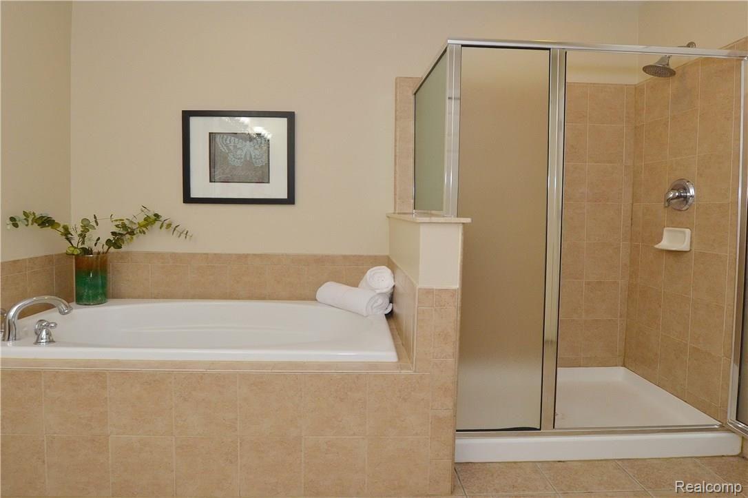 3706 Winding Brk Circle, Unit 42 Rochester, MI 48309 - Photo 20 of 30 Separate Master Tub & Shower