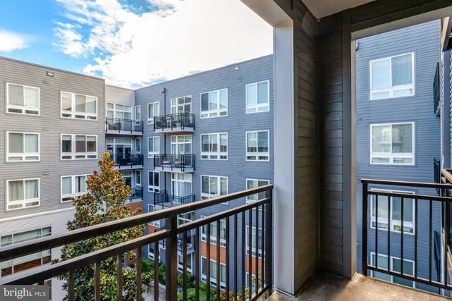 a view of city from balcony