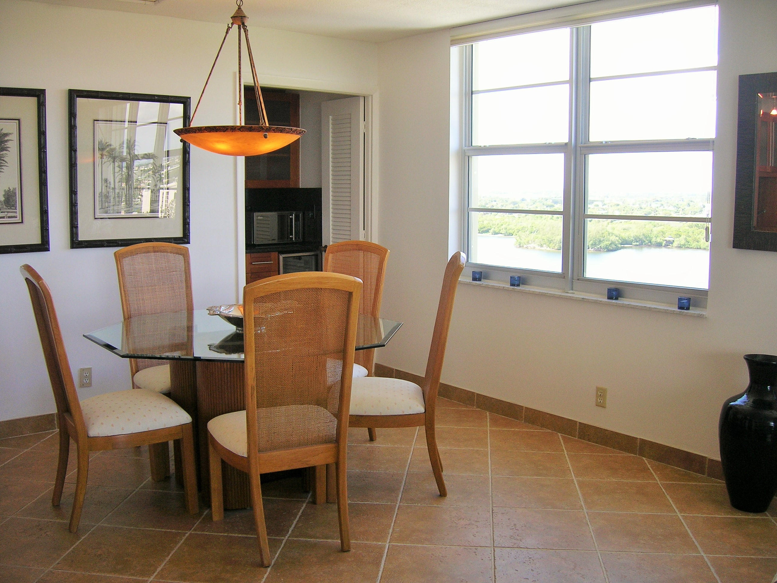 2121 North Ocean Boulevard, Unit 1602E Boca Raton, FL 33431 - Photo 20 of 64 DINING AREA - INTRA COASTAL VIEWS