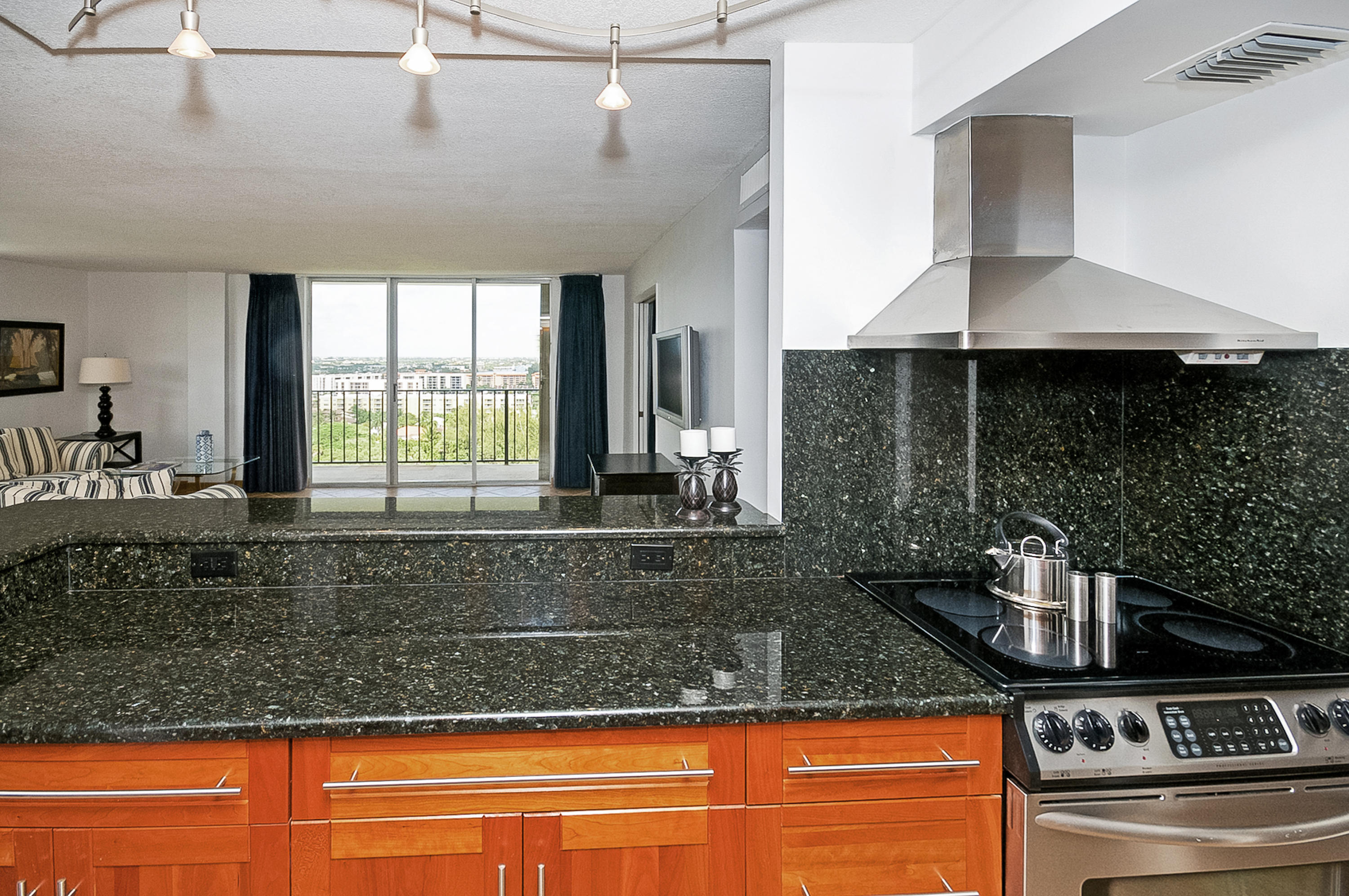 2121 North Ocean Boulevard, Unit 1602E Boca Raton, FL 33431 - Photo 26 of 64 GREAT VIEWS FROM KITCHEN