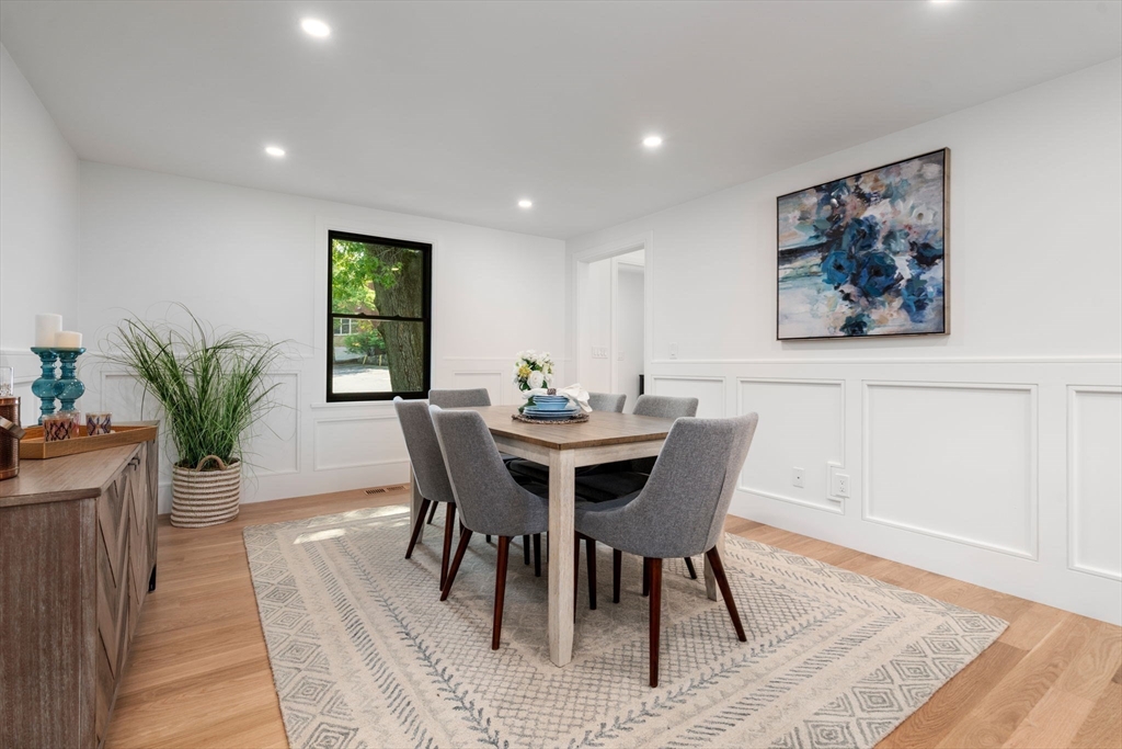 11 Ashford Road Newton, MA 02459 - Photo 11 of 41 a view of a dining room with furniture and wooden floor