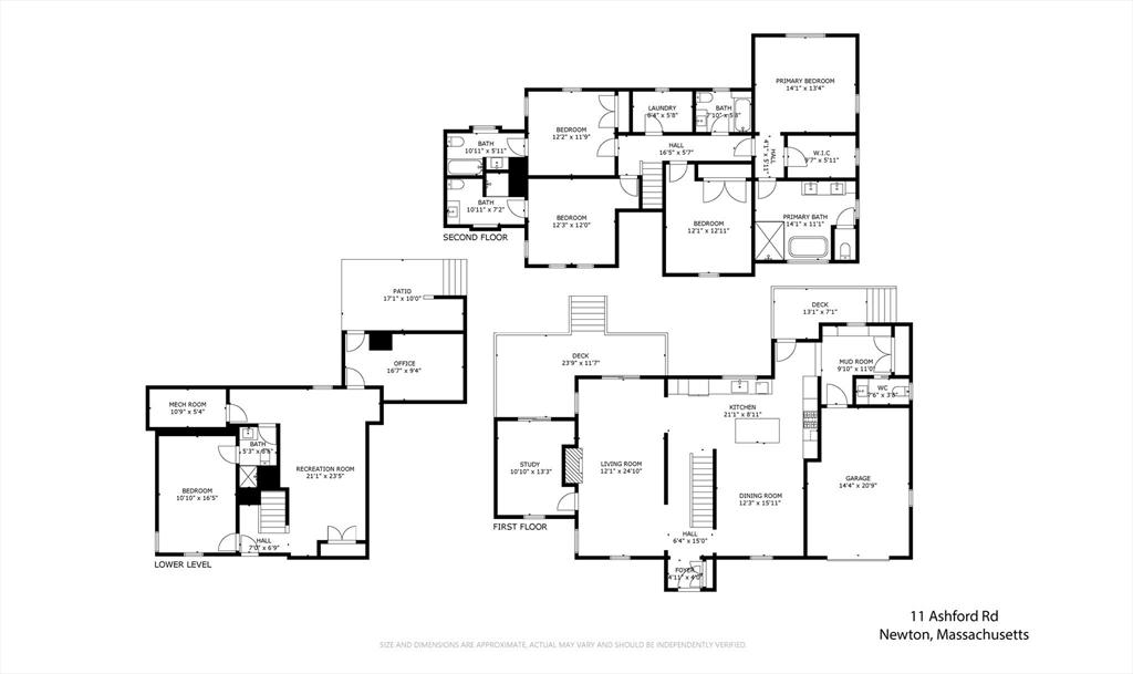 11 Ashford Road Newton, MA 02459 - Photo 41 of 41 a picture of a floor plan
