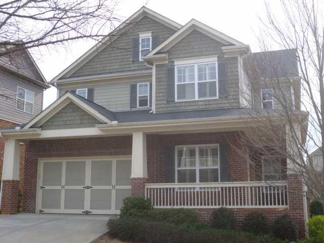 Exterior Front.  Welcome Home!  Four Bedrooms / Four & 1/2 Baths / G+Finished Terrace Level in Alpharetta Golf Course Community!