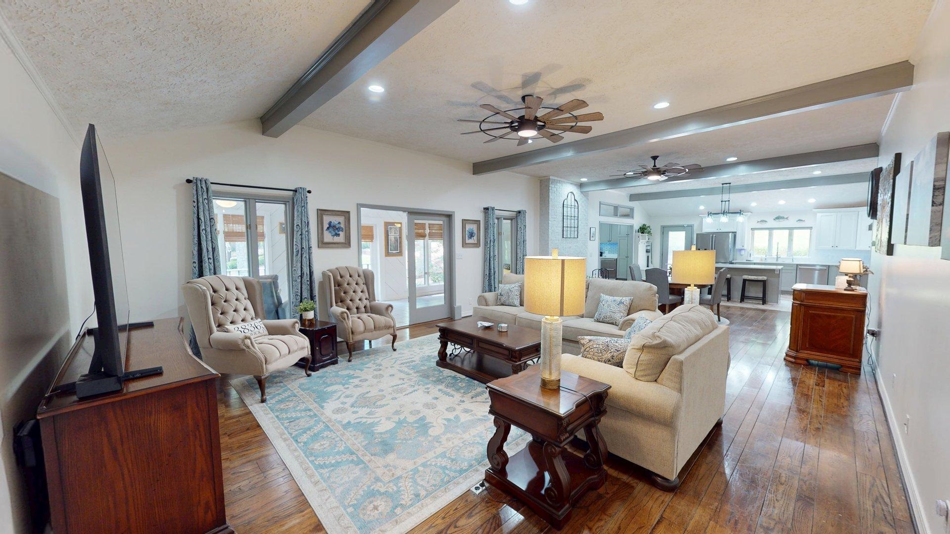 650 Caney Hollow Road Counce, TN 38326 - Photo 11 of 40 a living room with furniture and wooden floor