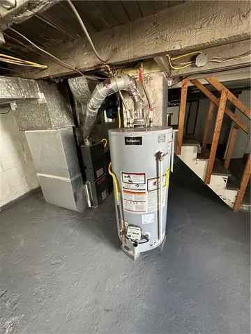 a view of water heater room