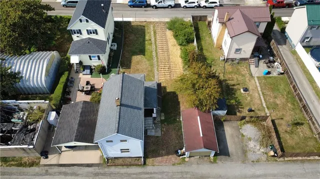 an aerial view of multi story residential apartment building
