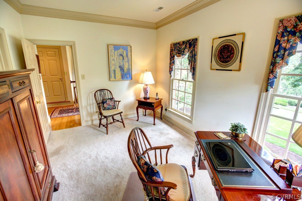 5210 Clipper Cove Road Midlothian, VA 23112 - Photo 16 of 24 a view of a livingroom with furniture workspace and a window