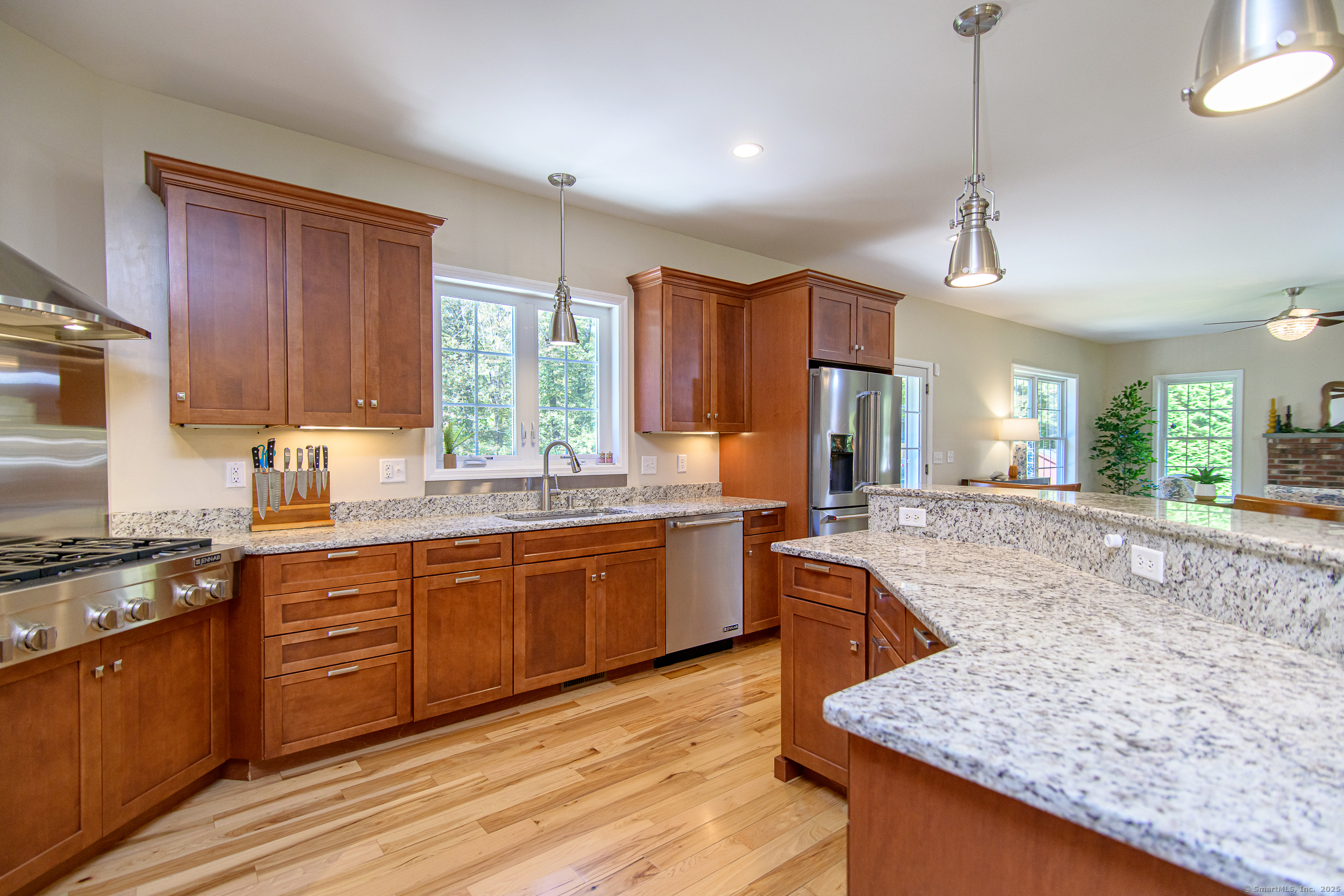 189 Center Road Woodstock, CT 06281 - Photo 17 of 40 a large kitchen with kitchen island a large island in the center